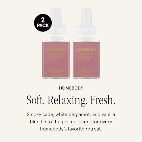 Homebody Scent Diffuser Refills, 2 Pack - Long-Lasting Woody Fragrance