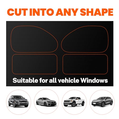 Portable Blackout Curtains 79x58 inches - No-Drill Window Blinds for Travel & Home