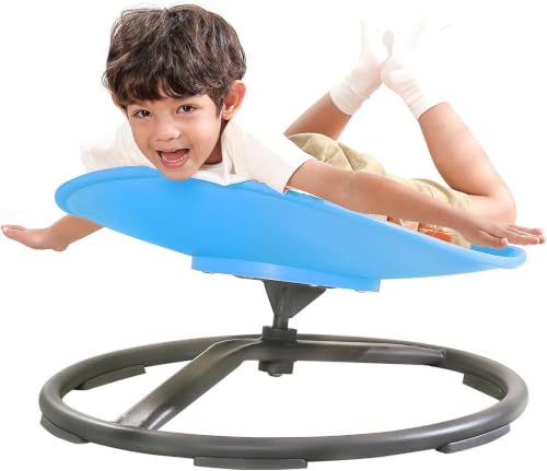 Sensory Swivel Chair for Kids, 360° Spinning Therapeutic Seat - Blue