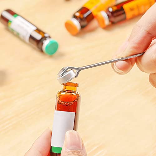 Soeenaper 2 Pack Mini Bottle Openers for Vials & Beverages Stainless Steel