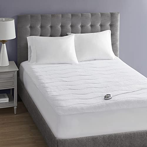Heated Mattress Pad Twin XL - Plush Fabric, 10 Heat Settings, Auto Shut Off