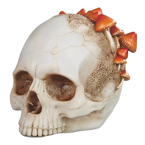 Ice Armor 2-Piece Gift Set Skull and Mushroom Figurines Home Decor
