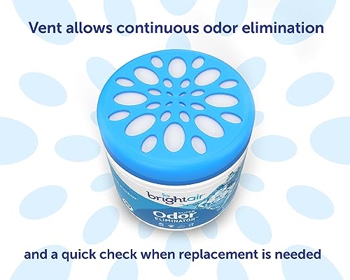 Solid Gel Odor Eliminator Air Freshener Jars, Cool & Clean, 14 oz (6 Pack)