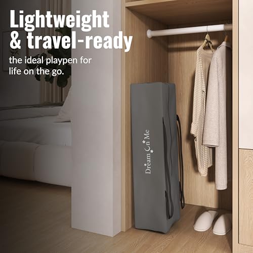 Portable Baby Playard with Detachable Bassinet and Travel Bag