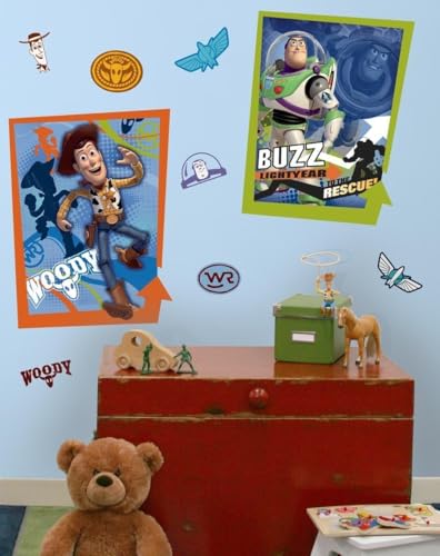 Peel and Stick Character Wall Decals with Glow in the Dark Elements