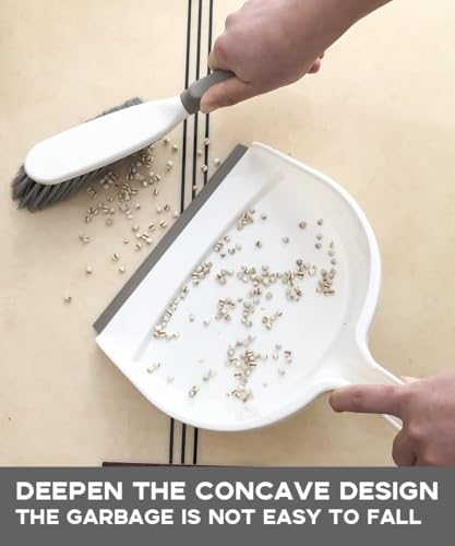 Small Hand Broom and Dustpan Set - Compact Handheld Cleaning Tool