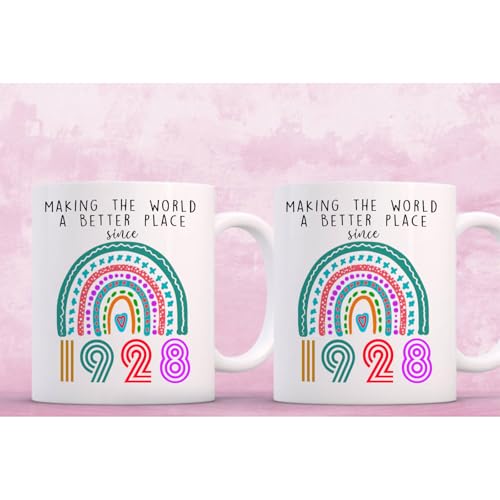 SIUNY 1928 98th Birthday Coffee Mug for Women Men - Funny Gift 11oz