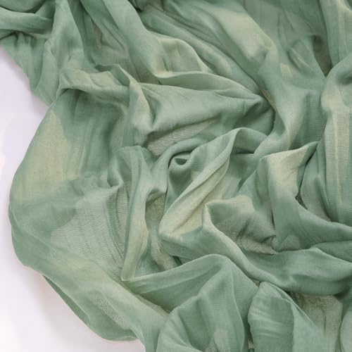 Sage Green Cheesecloth Table Runner 10ft x 15pcs | Fall Boho Wedding Decor