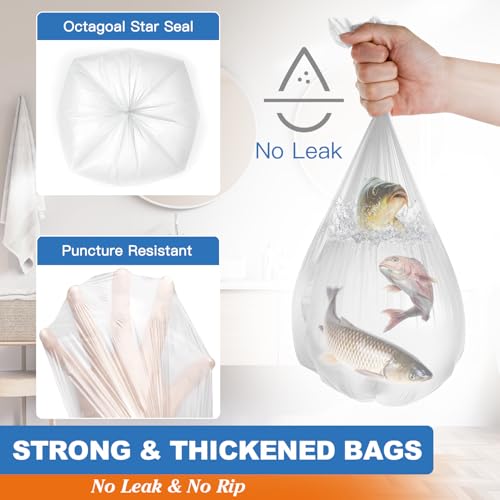 4 Gallon Small Trash Bags - 105 Count Unscented Wastebasket Liners