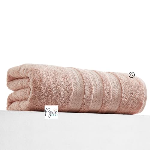 Ultra Large 100% Cotton Bath Sheet - 40x90 Inch Blush Towel