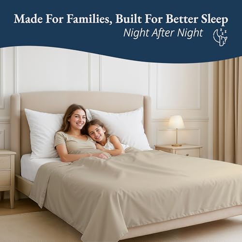 Queen Size Flat Sheet 100% Egyptian Cotton Sateen Weave Ultra Soft Breathable
