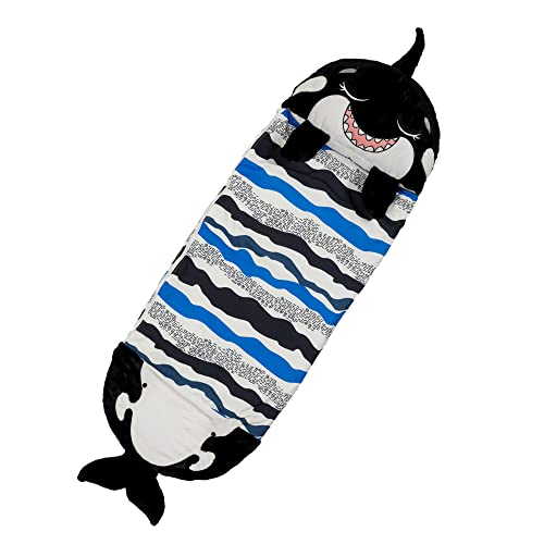 2-in-1 Plush Shark Pillow & Sleepy Sack for Kids - 66x30