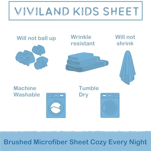 Viviland Kids Video Game Controller Twin Sheet Set - 3 Piece Microfiber