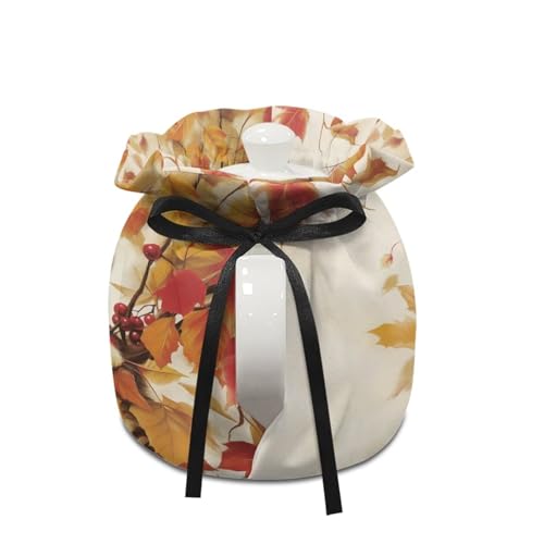 Insulated Tea Cozy for Teapots - Fall Leaf Butterfly Thermal Kettle Cover