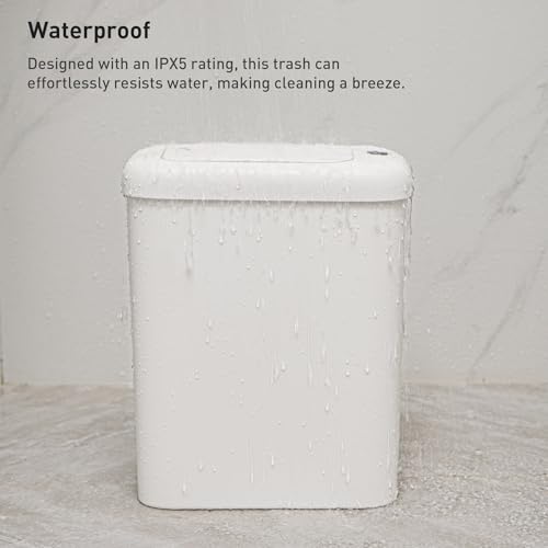 Automatic Bathroom Trash Can 2.6 Gallon Slim Touchless Garbage Bin