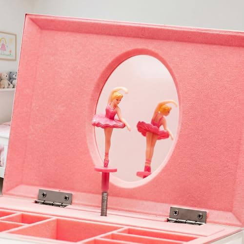 Personalized Musical Ballerina Jewelry Box for Girls with Custom Engraving