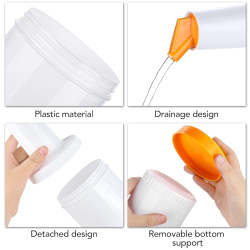 Ruisita 4-Pack 34oz Plastic Juice & Liquor Pour Bottles with Stainless Steel Spouts - Multicolor Bar Containers