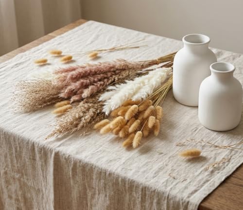 110-Stem Dried Pampas Grass Bouquet - 17-Inch Boho Floral Decor