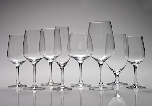 European Crystal Water Glasses, 17 Ounce All-Purpose Stemware, Set of 6