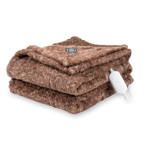 Reversible Electric Heated Throw Blanket - Soft Plush 50"x60"