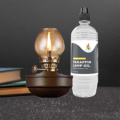 Clear Liquid Paraffin Lamp Oil - Smokeless & Odorless Fuel (500mL)