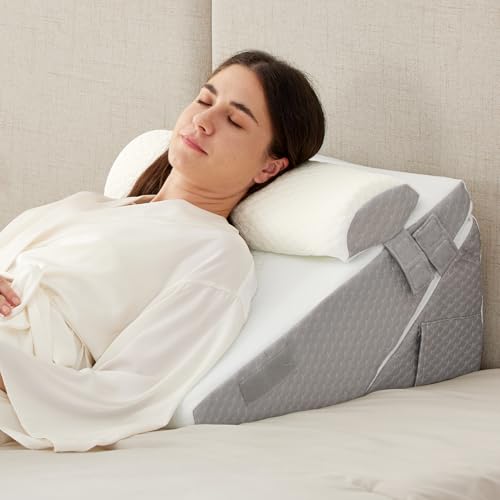 Adjustable 3-Piece Wedge Pillow Set for Post Surgery Support