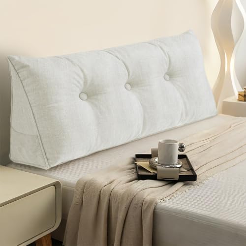 Triangle Wedge Pillow Twin Size for Bed - Comfortable Backrest Cushion