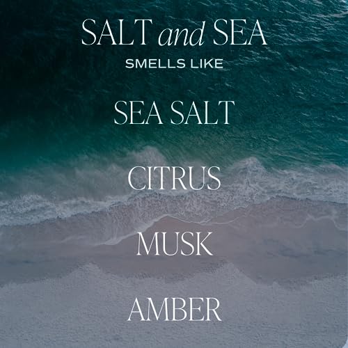 Sea Salt Citrus & Musk Amber Reed Diffuser Set - Non-Toxic Home Fragrance