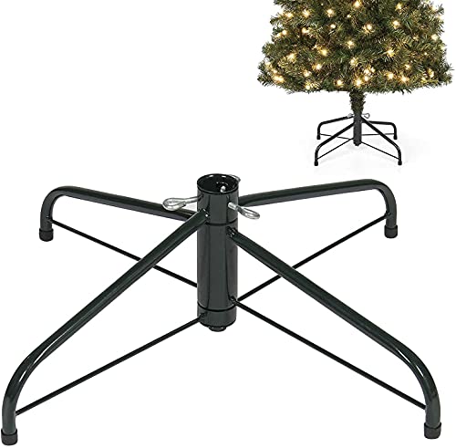 Folding Steel Christmas Tree Stand Base for 4-6 Ft Artificial Trees