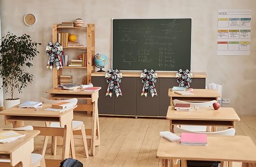 Back to School Wreath Bows - 2 Pack Decorative Teacher Bows for Front Door