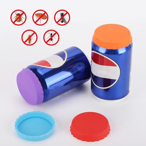 18-Piece Reusable Silicone Soda Can Lids, Carbonation-Saving Covers