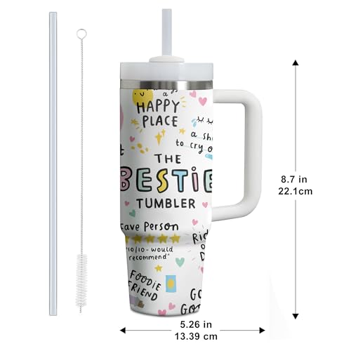 Best Friend 30oz Insulated Stainless Steel Tumbler with Handle