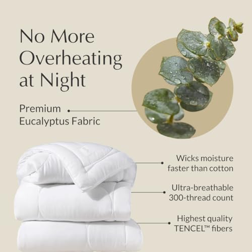 Buffy Cloud Cooling Comforter - Lightweight Queen/Full Size for Hot Sleepers