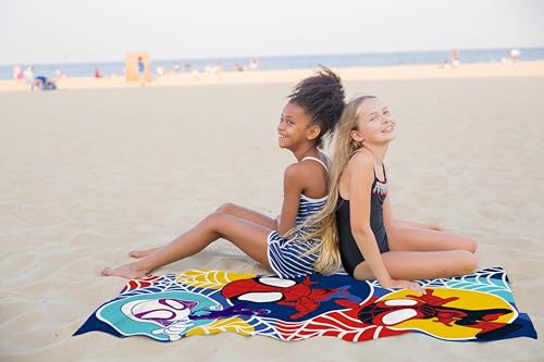 Jay Franco Marvel Spidey & Friends Kids Beach Towel - 100% Cotton 28x58
