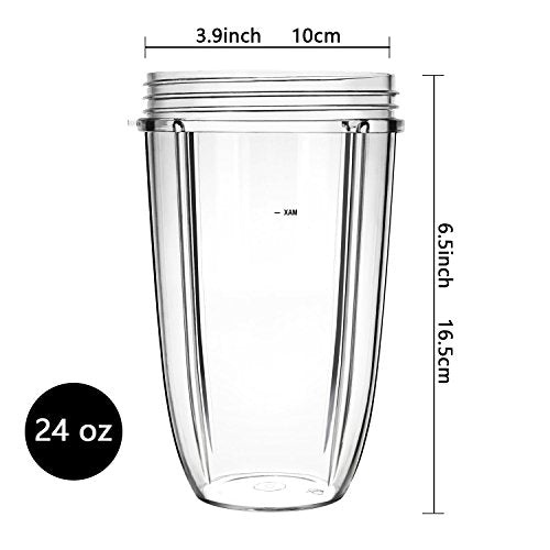 24oz Blender Replacement Cup for 600W and 900W Personal Blenders