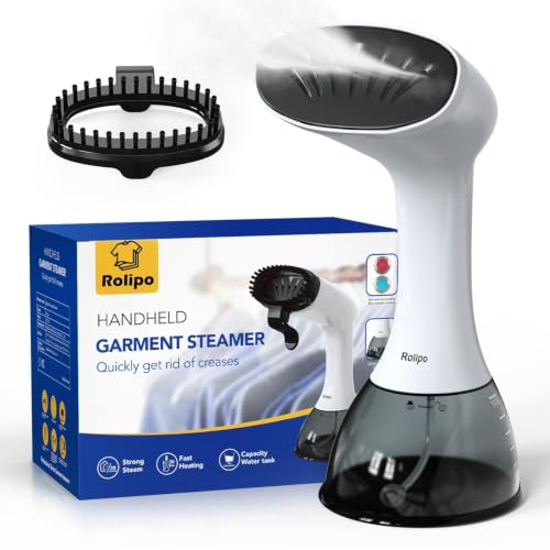 1350W Handheld Clothes Steamer, Portable Fabric Wrinkle Remover 400ML Tank