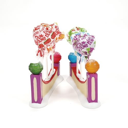 Department 56 Dum-Dums Fence Figurines Set, Hand-Painted Porcelain Christmas Village Accessory