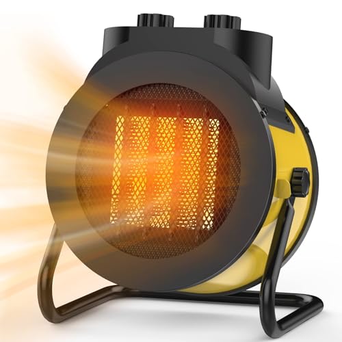 Portable 1500W PTC Electric Space Heater with 90° Angle and Safety Heat