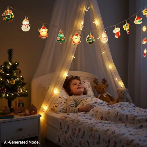 Gooyule Christmas String Lights 10 ft 20 LED Battery/USB Fairy Lights
