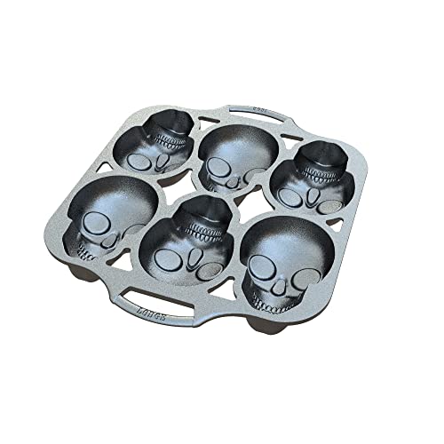 Lodge Cast Iron Skull Mini Cake Pan