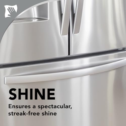 Stainless Steel Cleaner & Polisher Wipes - 30 Count, Streak-Free Shine