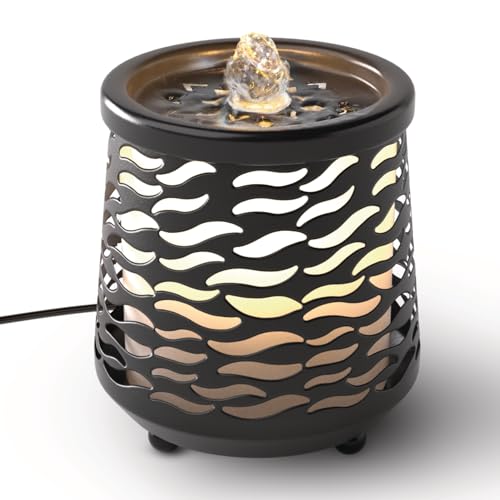 Tabletop Indoor Water Fountain with Light & Zen Relaxation Sound
