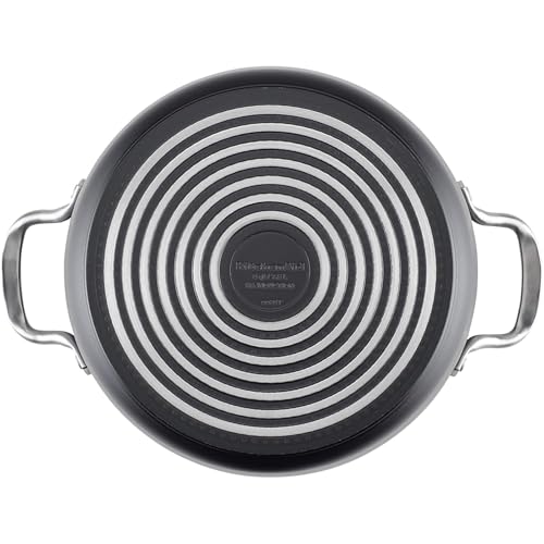 KitchenAid Hard Anodized Induction Nonstick Stock Pot/Stockpot with Lid, 8 Quart, Matte Black