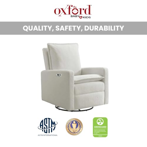 Upholstered Swivel Glider Recliner Rocking Chair for Nursery