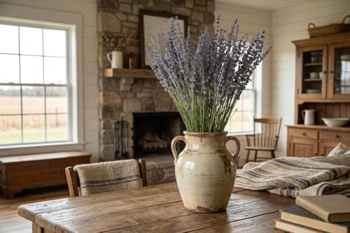 Natural Dried Lavender Flower Bundles (200-220 Stems) - 15-17" Decor