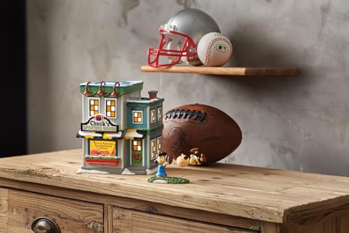 Department 56 Peanuts Village Chuck's Sporting Goods Store Lit Building, 6.81 Inch