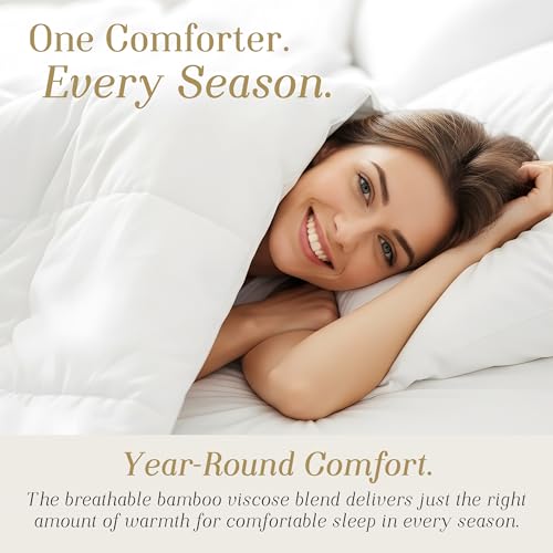 Cooling Bamboo Viscose Duvet Insert - King/Cal King Down Alternative Comforter