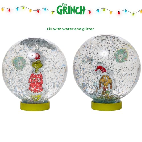 DIY Snow Globe Craft Kit for Kids - Includes 2 Globes, Glitter and Stickers