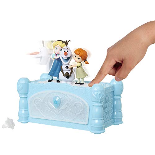 Musical Jewelry Box for Girls with Snowflake Ring and Animated Figures