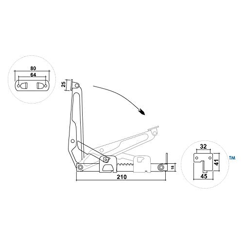 Adjustable Ratchet Headrest Fitting for Beds, Desks, and Drafting Tables
